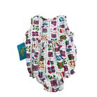 Vintage Baby Bgosh Oshkosh Garden Print Sleeveless Bubble Romper 6-9m Usa Nwt