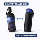Automatic Travel Umbrella Windproof Compact Folding Rain Sun Portable 42 