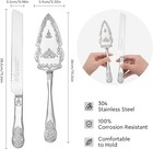 Silver Wedding Cake Knife And Server Set Vintage Cake Cutting Set Wedding