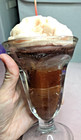 Fake Prop Faux Root Beer Float  Chocolate Sundae  Glass Container  free Shipping
