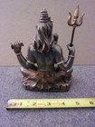 Veronese Hindu God Lord Shiva Sitting In Lotus Pose Figurine  Bronze Finish