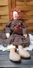 Raggedy Ann Primitive Rustic Handmade Stuffed Rag Doll 26  