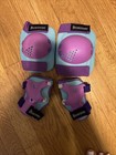 Tudoccy Kids Roller Skates  Adjustable Size M Light-up Wheels W knee  elbow Pads