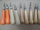 Vintage Lino Cut Tool Lot Speedball Linoleum Carving Tools X-acto Blades 9 Tips