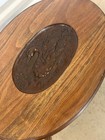 Vintage Antique Coffee Table Carved Oak Wood Wild Life Ducks