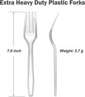 Extra Heavy Duty Clear Plastic Forks Disposable bpa-free heat Resistant solid