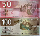 Canada 2004 50 104a Fifty And 100 105a Hundred Dollars Bank Notes Jenkins Dodge