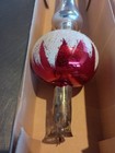 Shiny Bright Tree Topper W Original Box Germany Christmas Ornament 2040