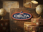 Retro Delta Air Lines 3d Wall Desk Shelf Sign Aviation Travel Decor