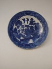 Vintage Blue Willow 3 3 8  Plate - Child s Tea Set Piece