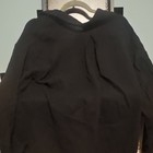 Shade   Shore Women s Black Solid Collared Long Sleeve Pullover Top Size S