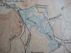Original 1908 Usgs Topo Map Loon Lake Franklin County Ny Logging Railroad Trails