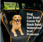 Dog Car Seat Cover For Back Seat  Waterproof Seat Protector Scratchproof - Black