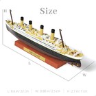 Rms Titanic 1 1250 Diecast Cruise Ship Model With Wooden Display Stand
