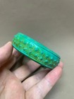 Excellent Tibetan Old Turquoise Hand Carved Bangle Bracelet