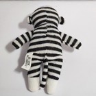 Dan Dee Sock Monkey Knit Black   White Red Embroidered Heart Sewn Eyes Plush 9 