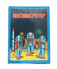 Vintage Retro Robot-7 Wind-up Mechanical Tin Litho Toy Walking  Original Box Nos