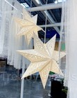 Ikea Strala Star Light Pendant   Table Lamp Shade  Lace White 19  - New