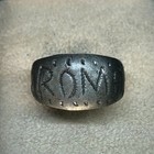 Ancient Antique Italian Ring Silver Legionary Artifact Authentic Rare Type