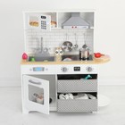 Play Kitchen For Kids  Wooden Kids Play Kitchen Playset Chef Pretend Play Set