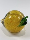 Blown Glass Art Lemon   Pepper Murano Style Decorative Solid Heavy Paperweights