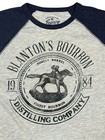 Blanton s Bourbon Raglan Long Sleeve Shirt Vintage Softness Modern Style Size M