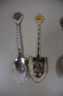 Lot Of 7  Vintage  Souvenir Collector Spoons  - Elvis  Silver Springs And