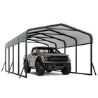 12 X 20ft Heavy-duty Metal Carport With Galvanized Steel Roof For Cars Trucks