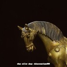 Old Chinese Dynasty Bronze Gilt Feng Shui 12 Zodiac Horse Horses Animal Statue