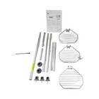 Zenna Home Tension Pole Corner Shower Caddy Rust Resistant Satin Chrome 2162s