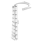 Stainless Steel U Shaped Shower Curtain Rod Adjustable W  9 8ft 6 6ft Curtain