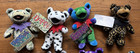 Grateful Dead Bean Bear Lot Of 12 W  Tags Liquid Blue Deadhead Collectibles