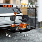 Hitch Mount Cargo Carrier  45  3 In  X 25 6 In  Iron Hitch Cargo Rack With Foldi