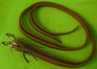 New Extra Long 9  X 3 4  Heavyduty Harness Leather Split Reins removable Snaps