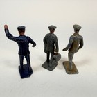 Vintage Barclay Manoil Lead Civilian Figures Lot Of 3 Railroad Conductor Travel