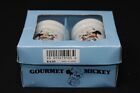 Gourmet Mickey Chef Mickey Mouse Ceramic Salt   Pepper Shakers   disney Japan Nib
