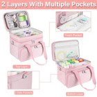 Sewing Box For Sewing Supplies        Double-layer Organizer Bag With Detachable    