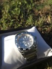 Seiko Sportura Men s Quartz Chronograph Date Silver Dial Ss Bracelet 43mm