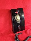 Vintage 1967 Stromberg Carlson Black Rotary Wall Mount Phone Model 554b Working
