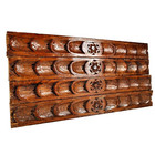 4 Rosette Flower Carving Pediment 13 43 In Antique French Architectural Salvage