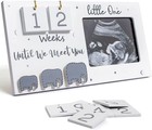 Sonogram Picture Frame  Ultrasound Photo Frame With Baby Countdown Weeks  Exp   