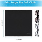 6pcs Large Eyeglass Cleaning Cloths  12 X12 In Screen Cleaner   Large Size  Indi