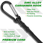 Bungee Cords With Carabiner Hooks 12 Inch  4 Pack