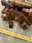 Hand Crafted Brass   Wood Table Top Desk Decorative Cannon