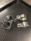 Harley 4pk Universal Motorcycle P Clamps Mounts Exhaust 2  Pipe Muffler Loop
