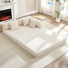 2 In 1 Convertible Floor Sofa Bed  sleeper Sofabed With Diy Cushion daybed futon