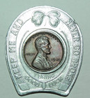 Good Luck Enclosed 1949 Wheat Penny - Stann s Drive-in - Vintage   Free Ship 