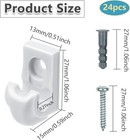 24 Pack White Down Wall Clip Closet Shelves Clips Wire Shelf Medium  24 Pack 