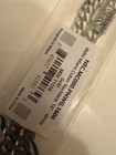 16    8mm White Gold Plated Stainless Steel Miami Cuban Link Chain