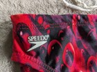 Vintage Speedo Lycra Swim Briefs Mens 28 Swimsuit Red Black Nos Nwt